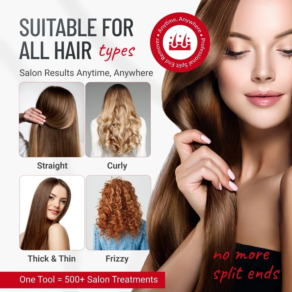 Split-Ender Pro 2 Cordless Hair Trimmer - Black - Picture 3 of 7